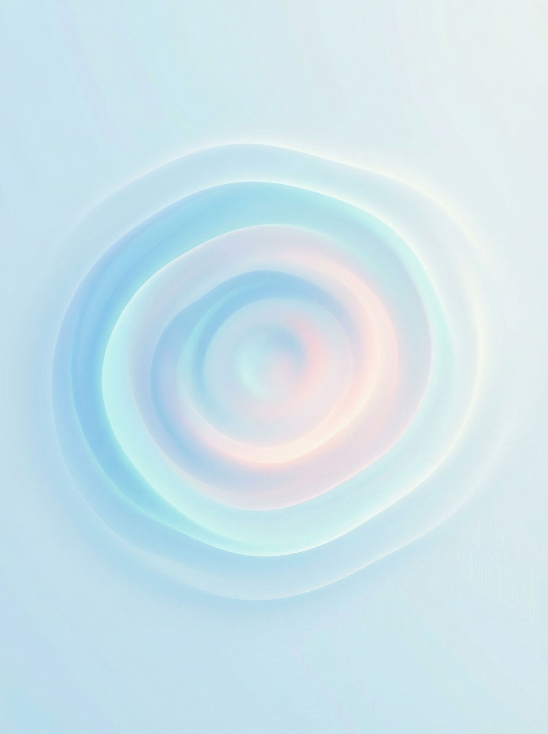 Soft pastel concentric ripple abstraction