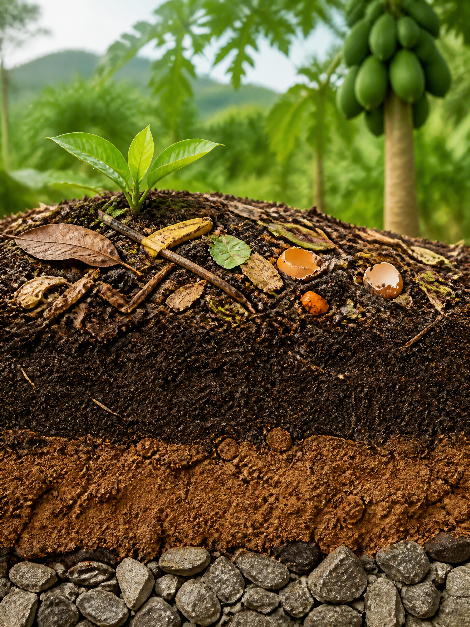 Compost soil