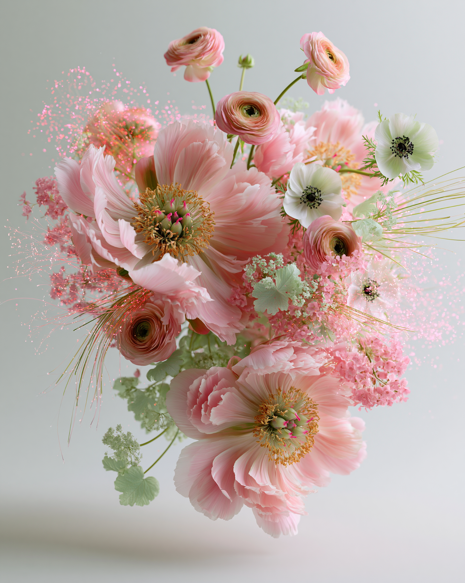 Wild flower summer cascade