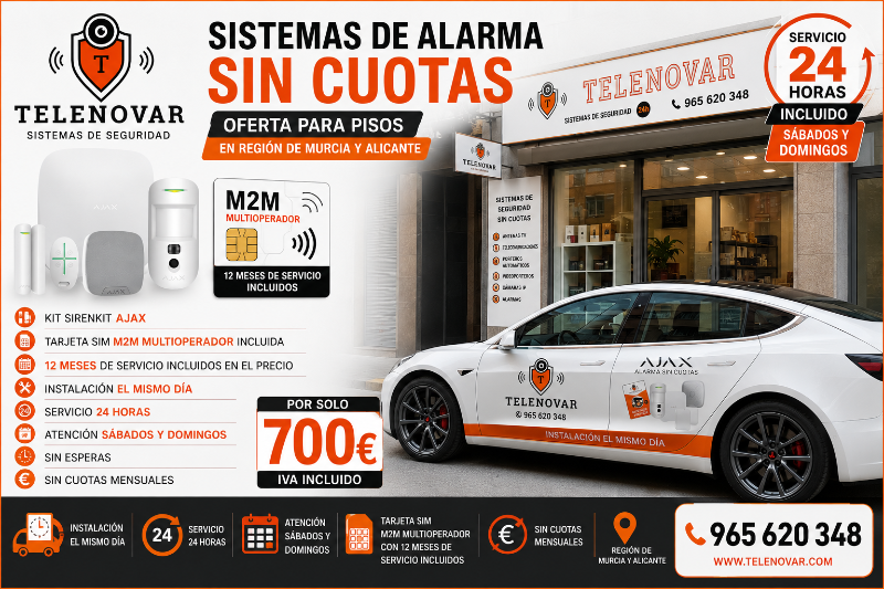 Oferta con instalación urgente para viviendas sin sistemas de seguridad