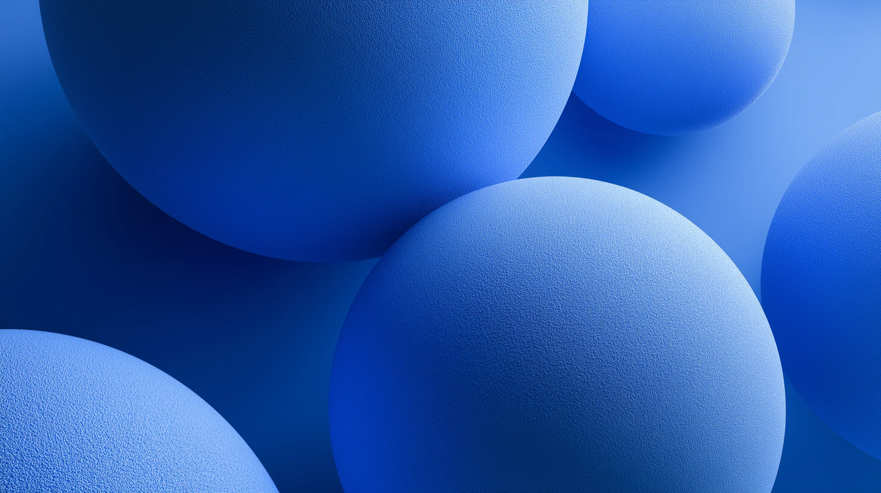Abstract Blue Spheres Background