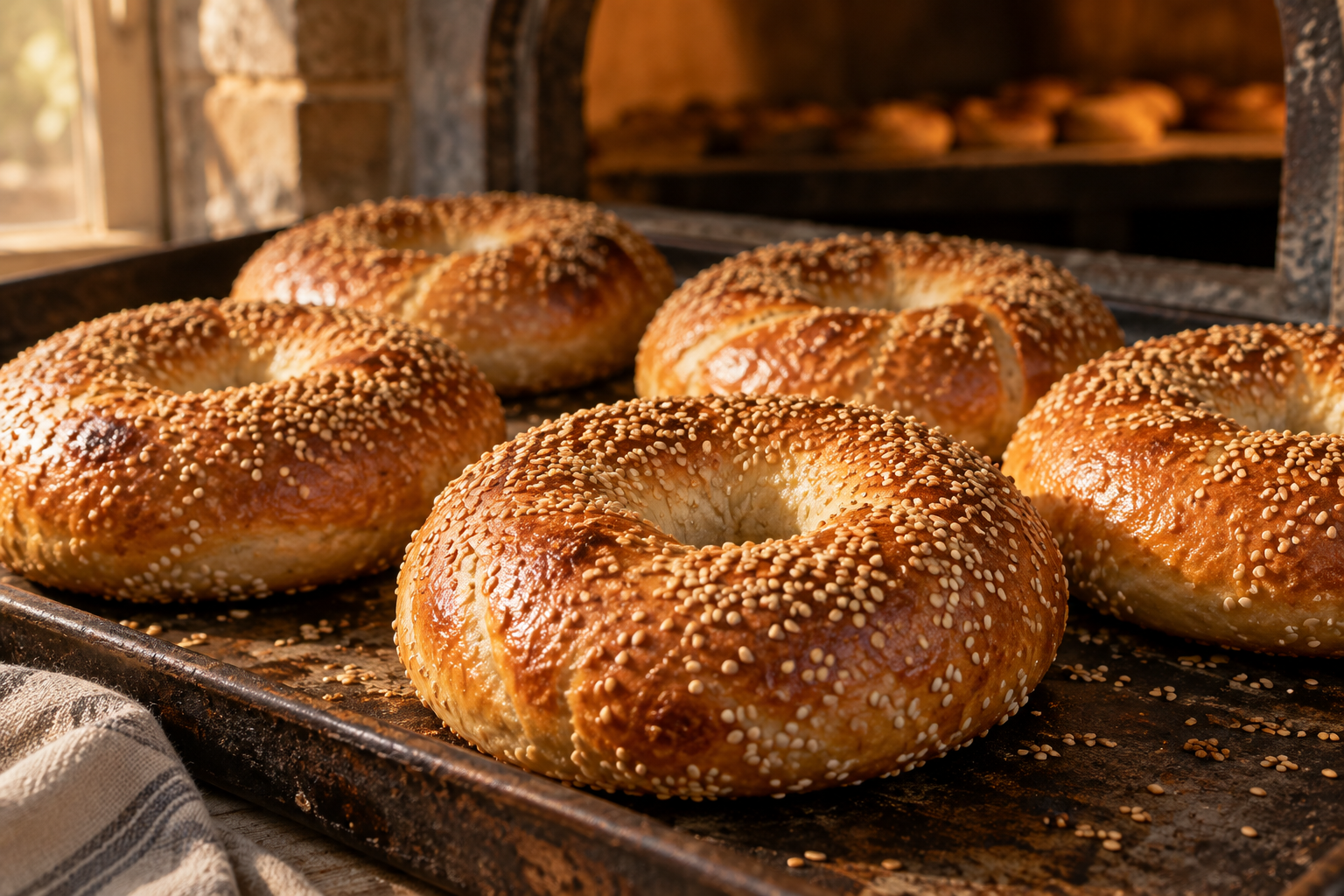 Bagel prêt à partager