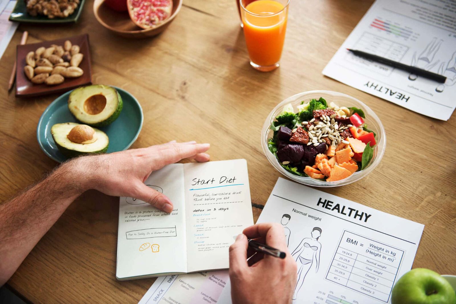 Alimentación saludable y bienestar