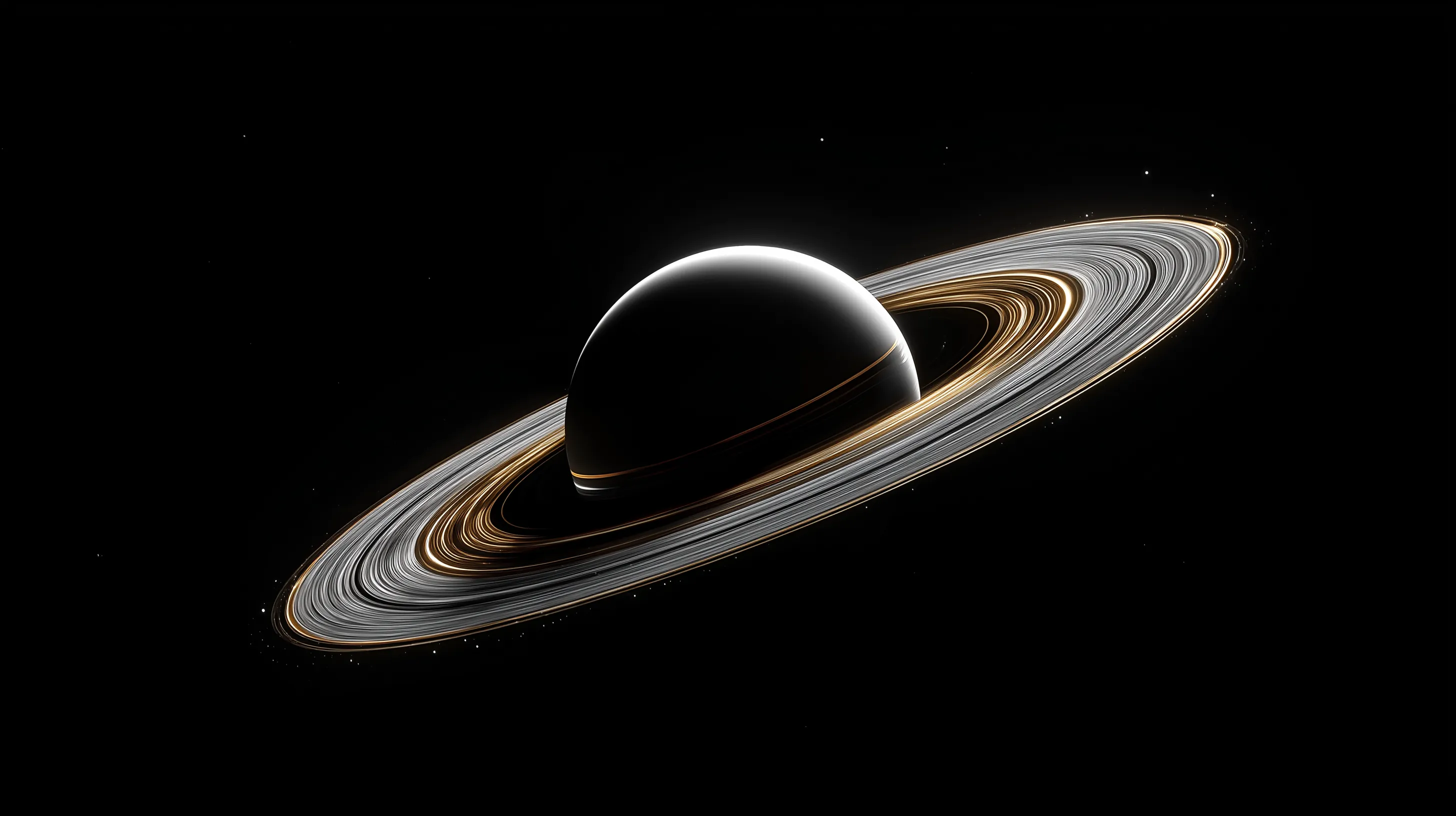 Cinematic Rendering of Saturn and its Rings