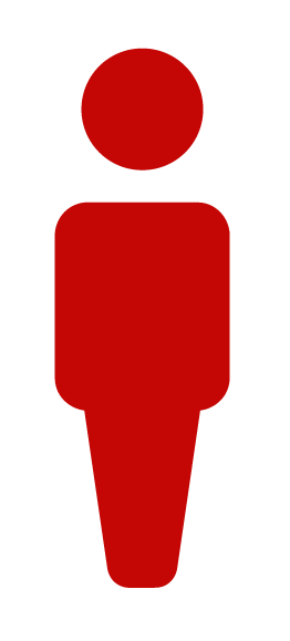 Red Human Pictogram