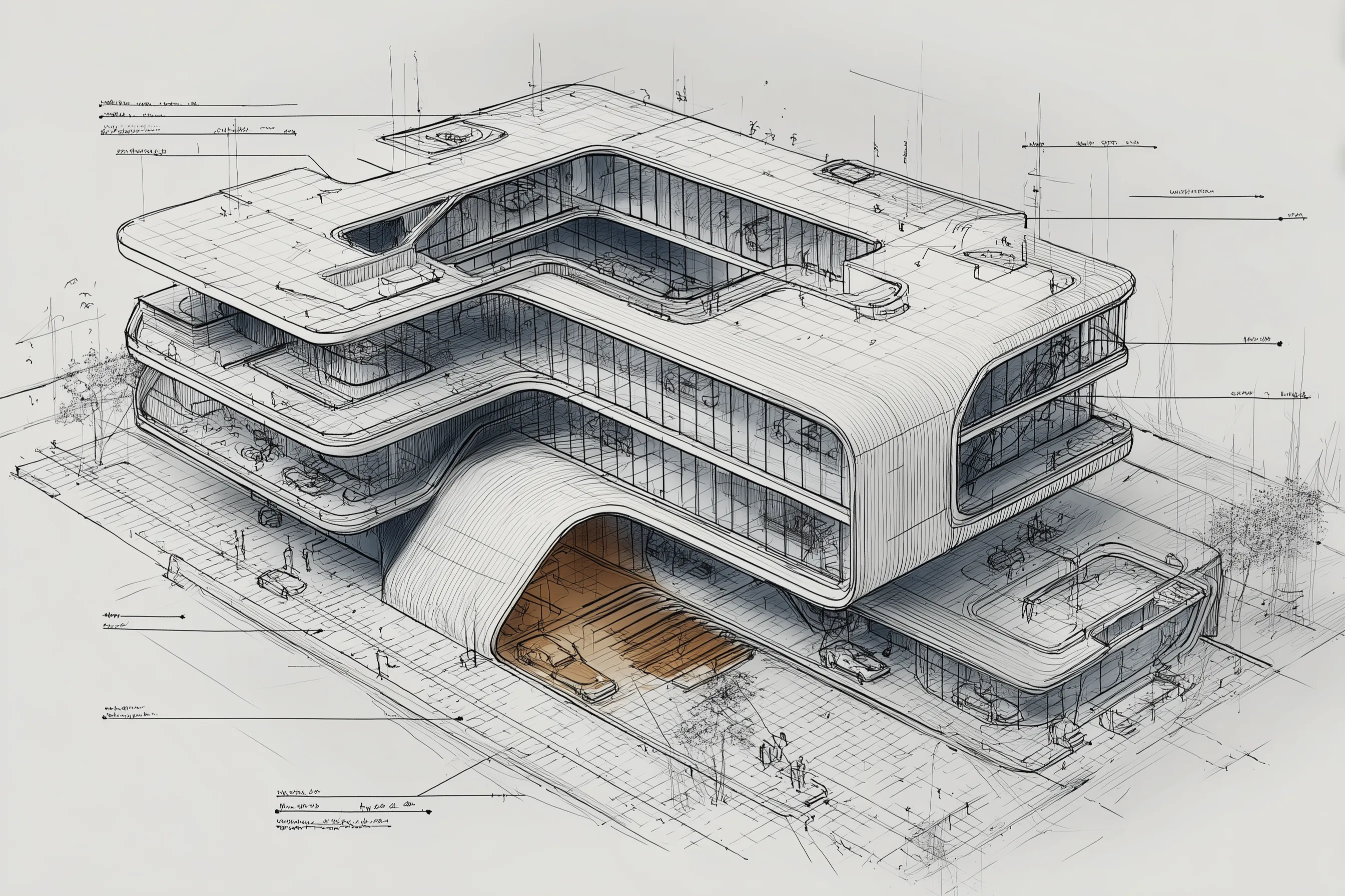 Brutalist Architecture Detail