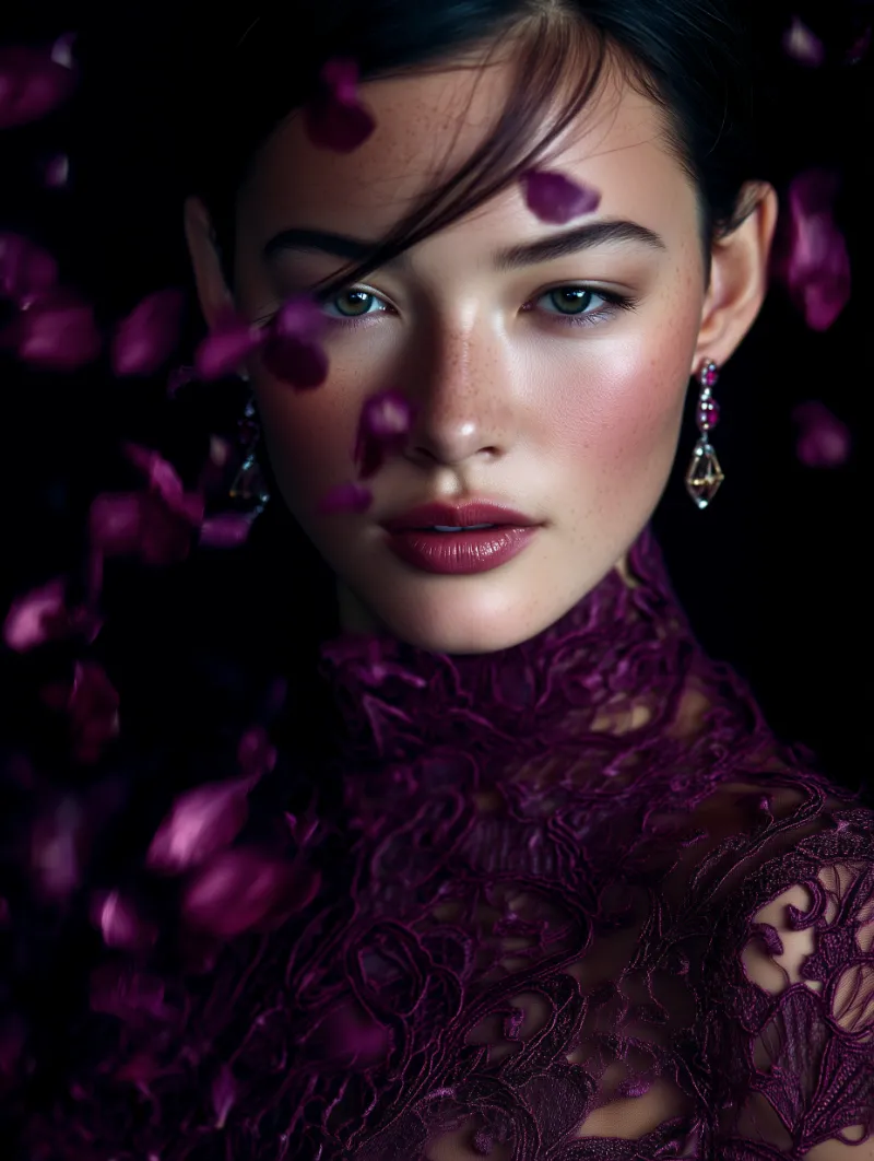 Retrato minimalista de estudio