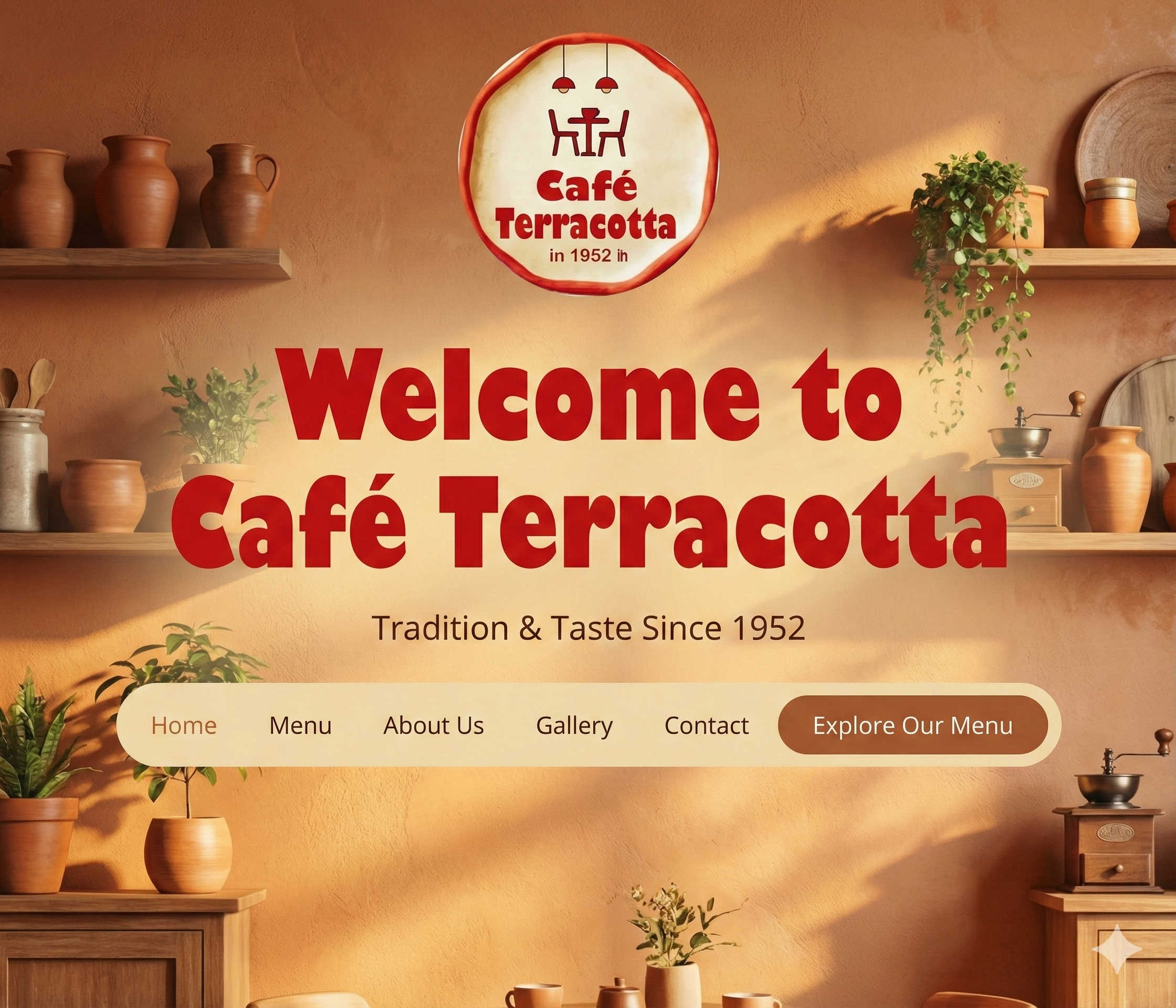 Rustic Cafe Interior