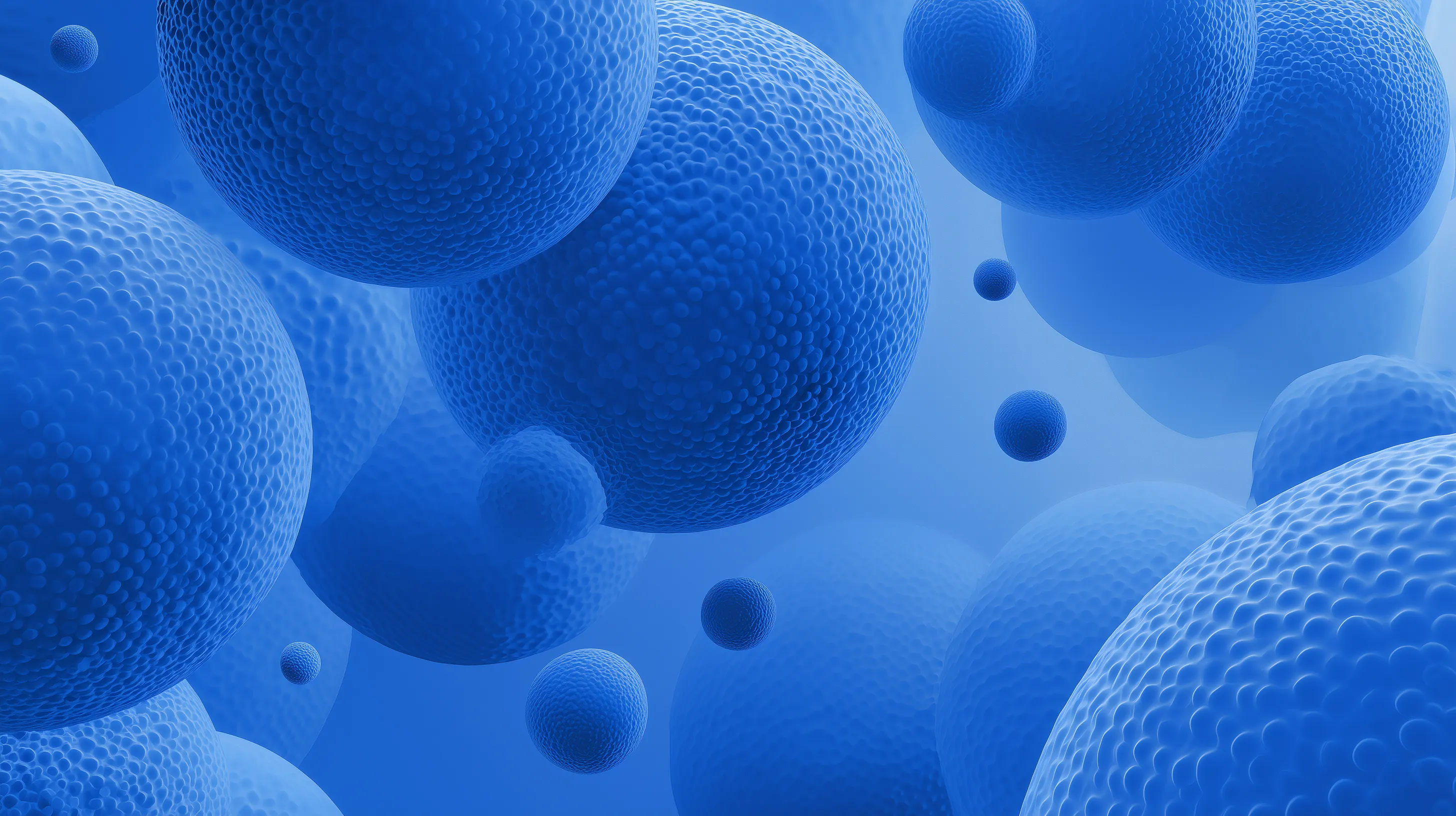 Abstract Blue Textured Spheres Background