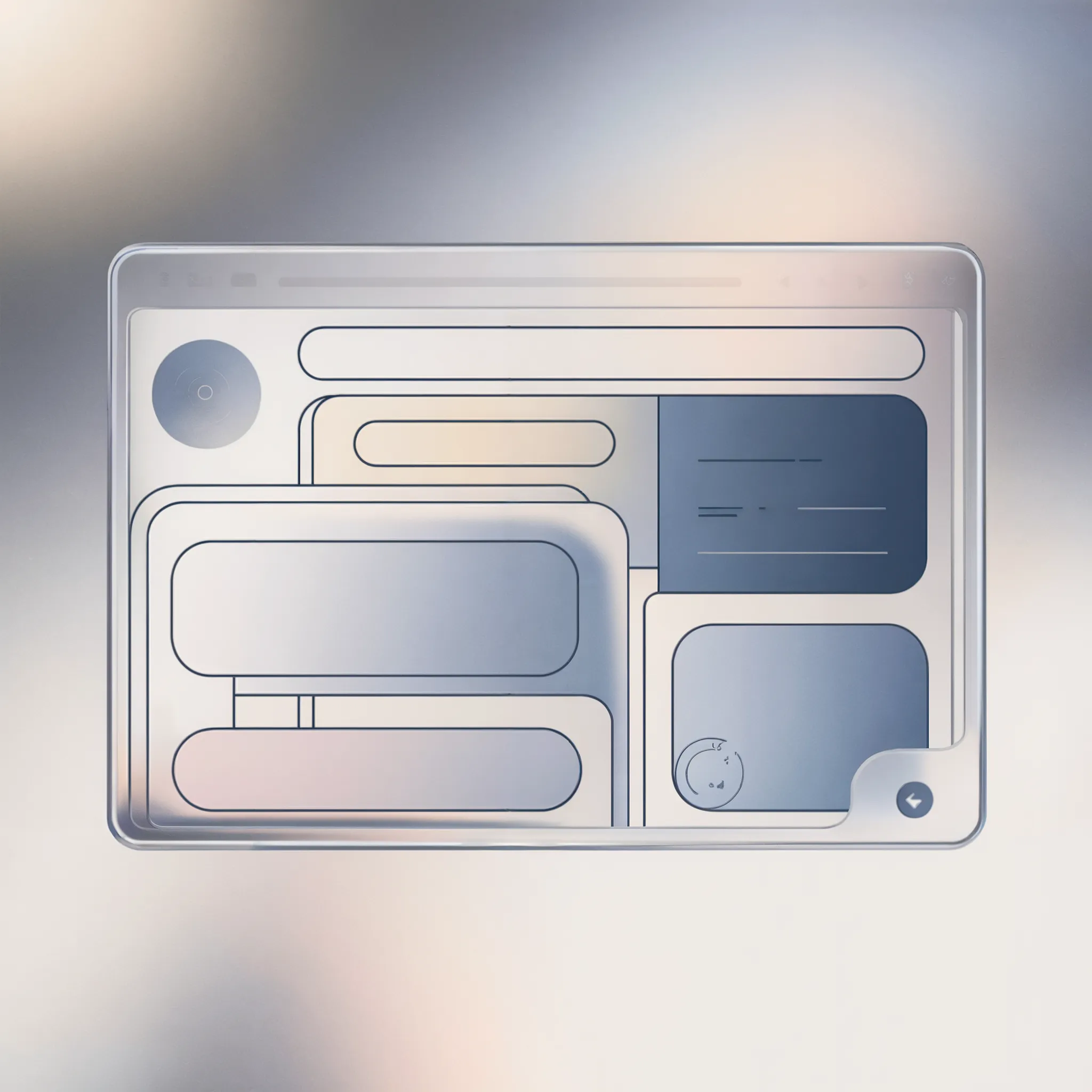 Minimalist UI Wireframe Illustration