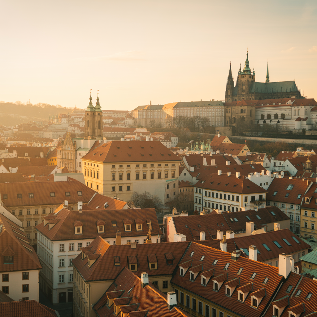 Founder walking in Prague