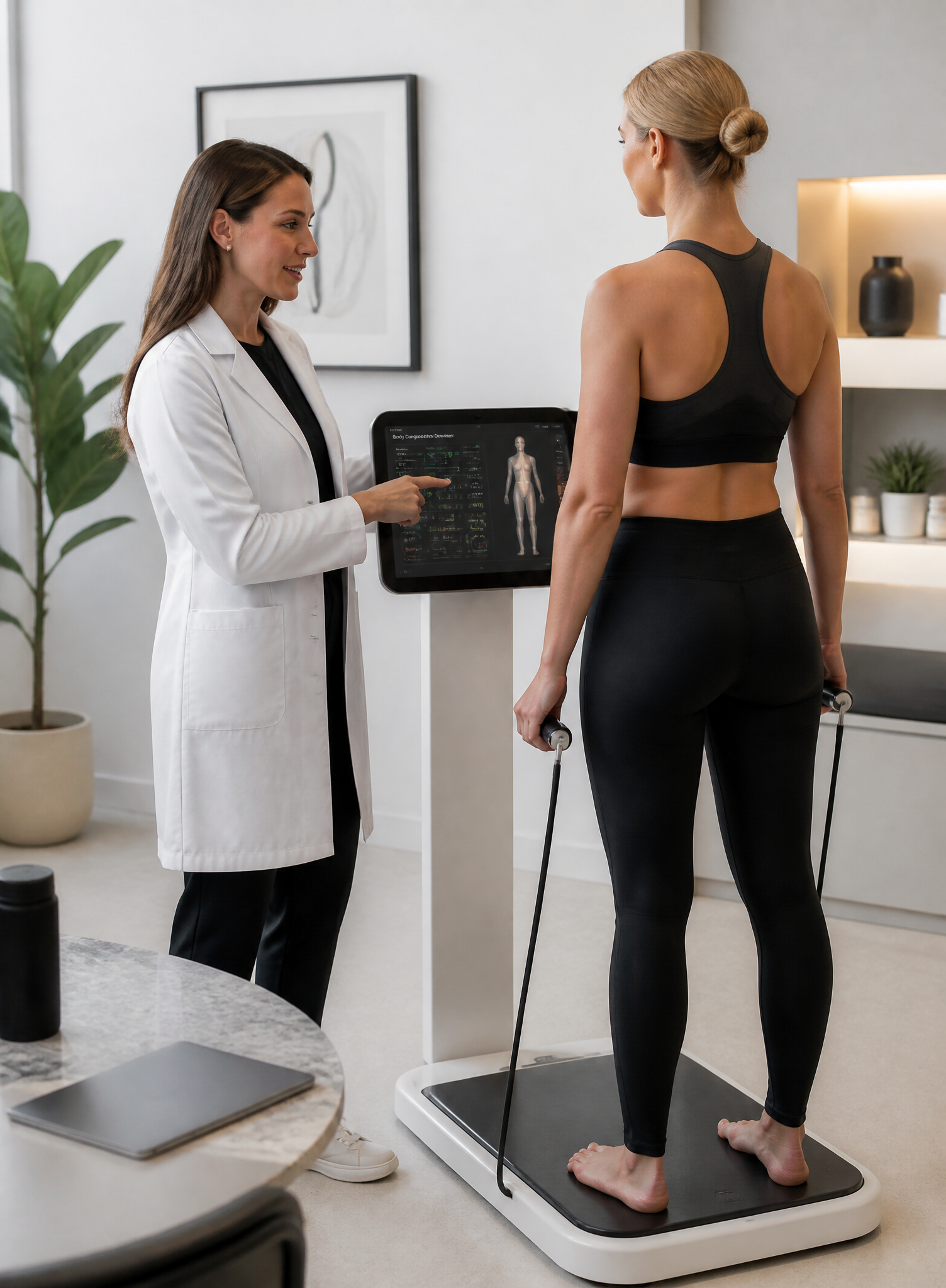 Body composition review in a clinic