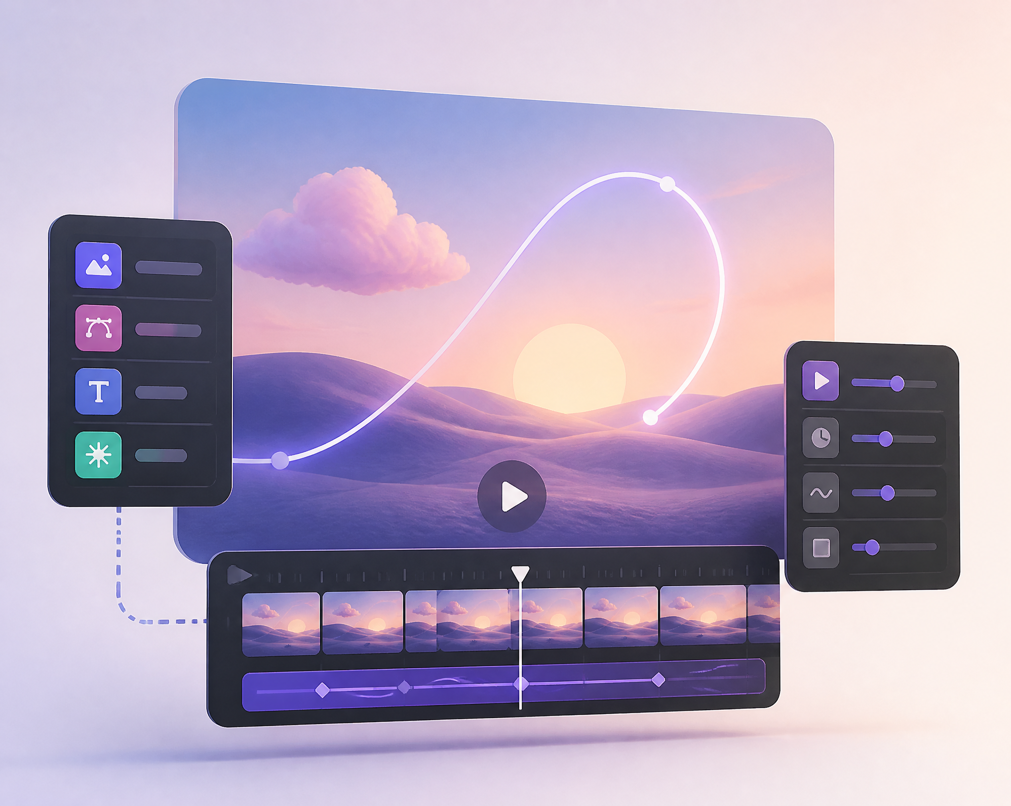 3D Video Editing Interface Concept