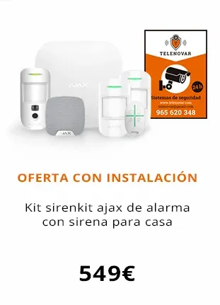 Kit Alarma Ajax con Sirena