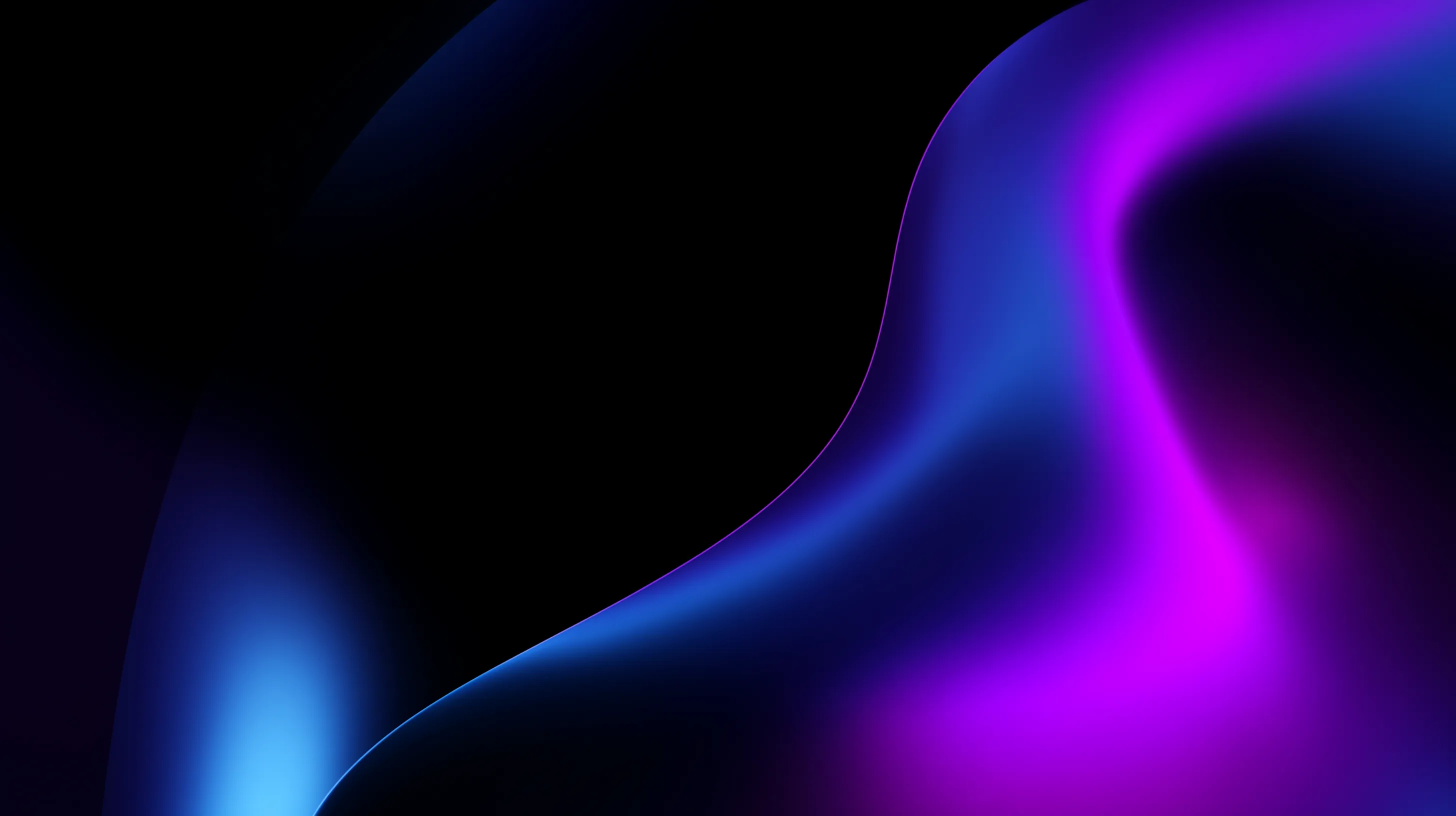 Abstract Neon Gradient Curves
