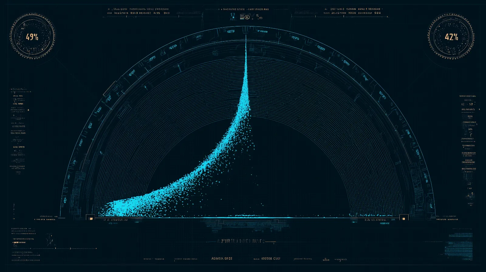 Large Language Model architecture diagram showing AI neural network connections for business automation