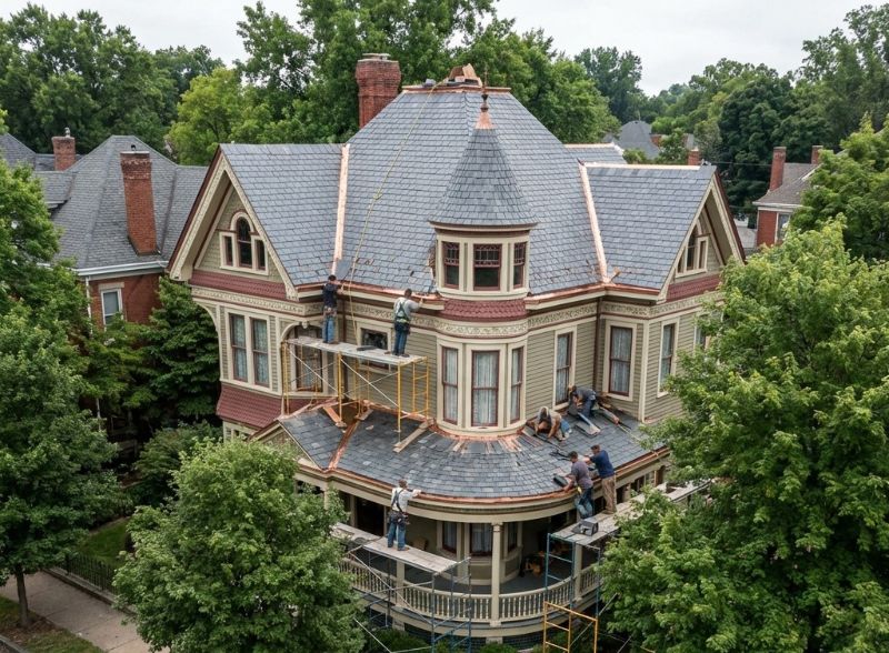 Roofing project in Decatur