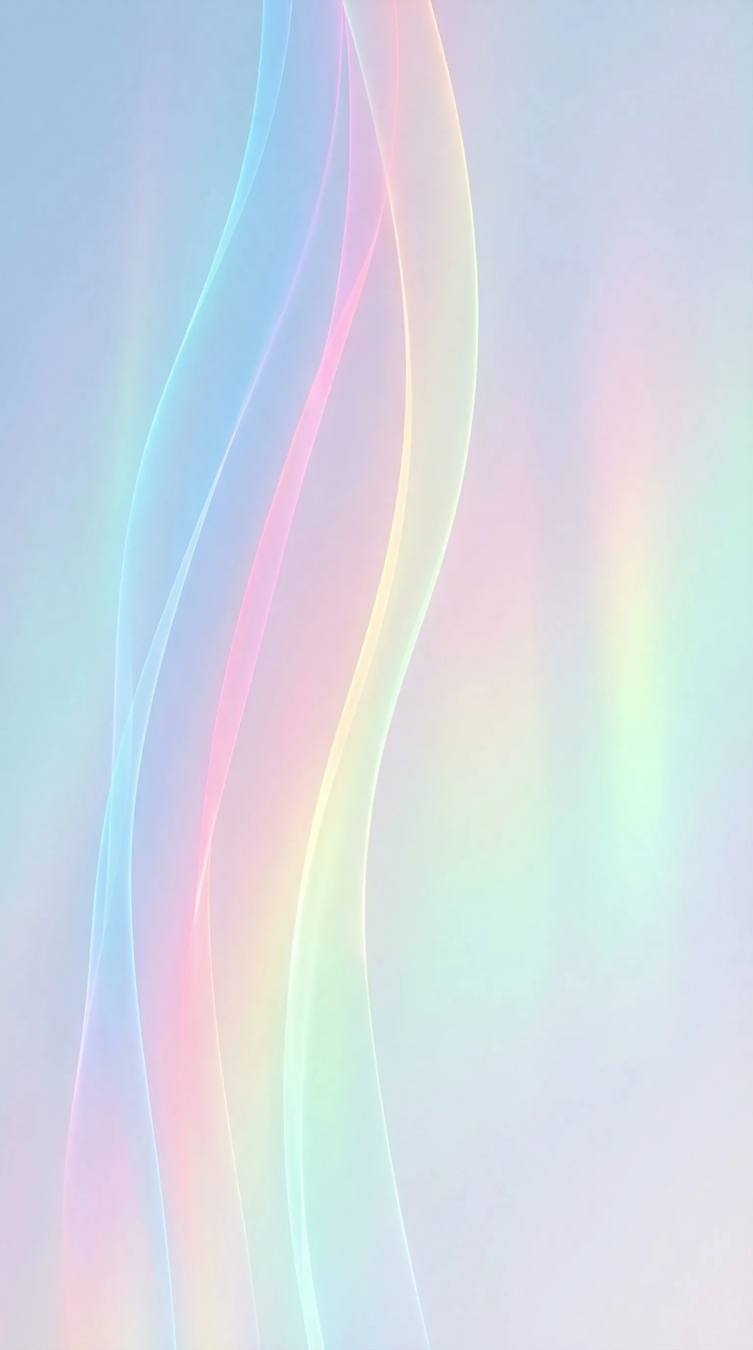 Pastel gradient waves on soft background
