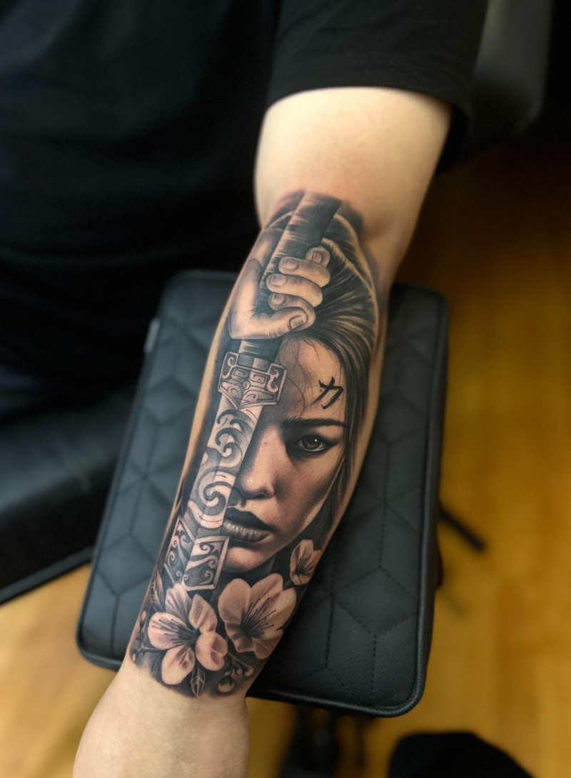 Tattoo Guerreira Samurai