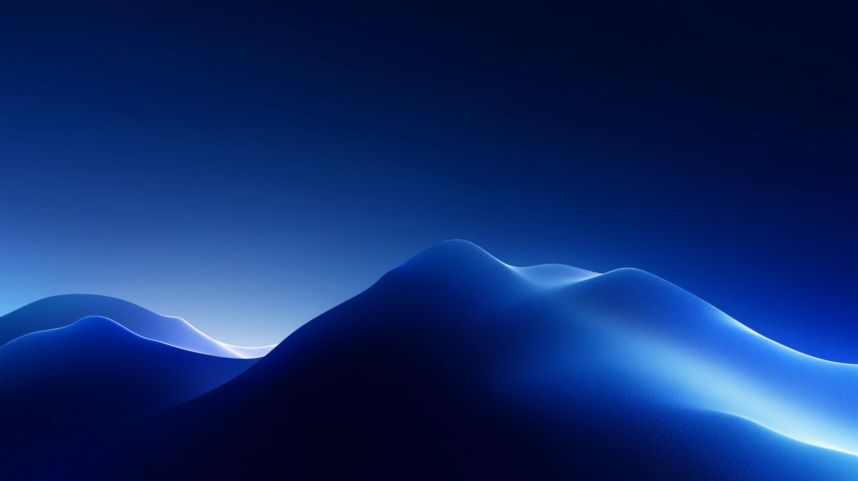 Abstract Blue Dune Landscape