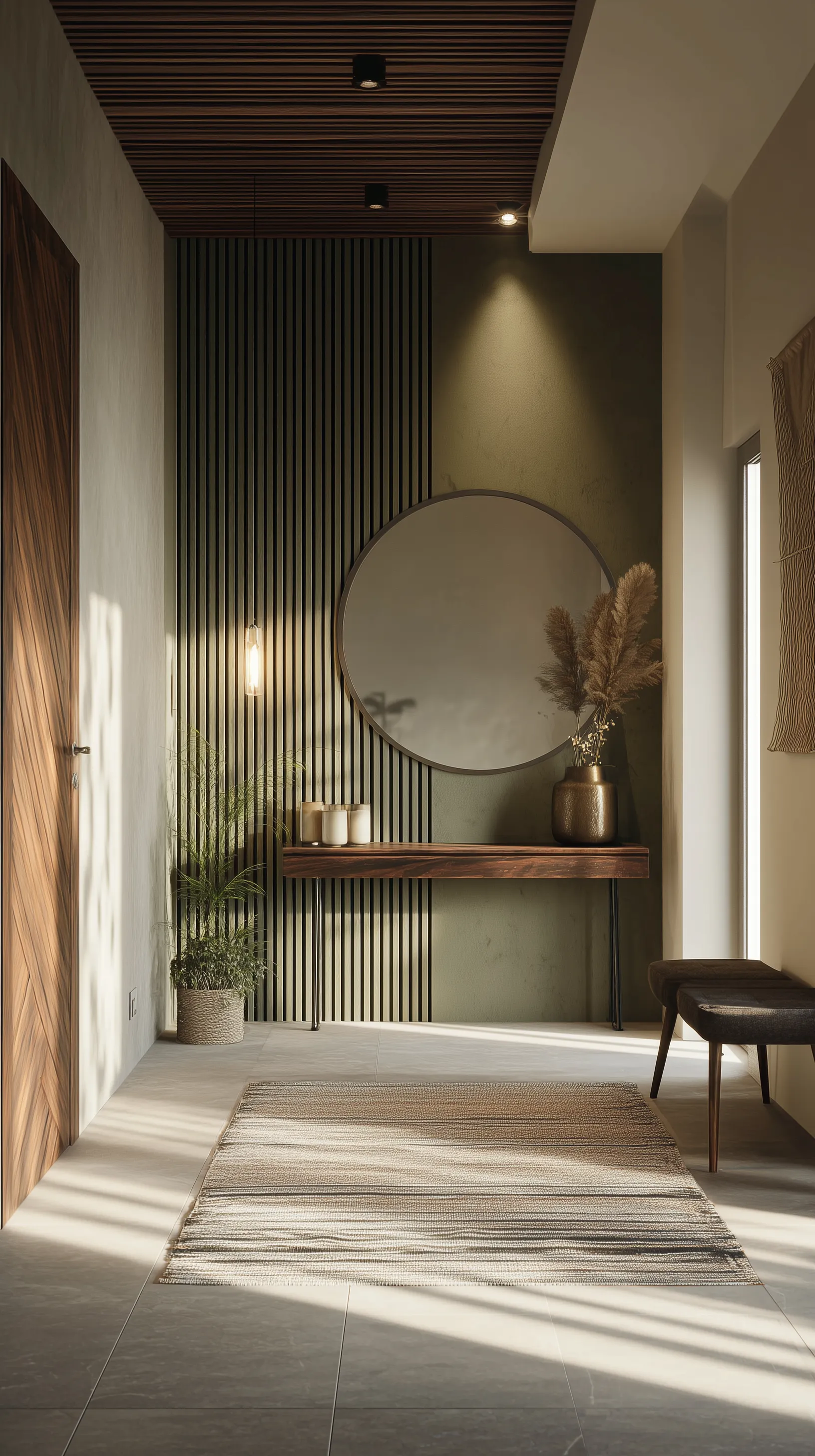 Modern minimalist hallway interior