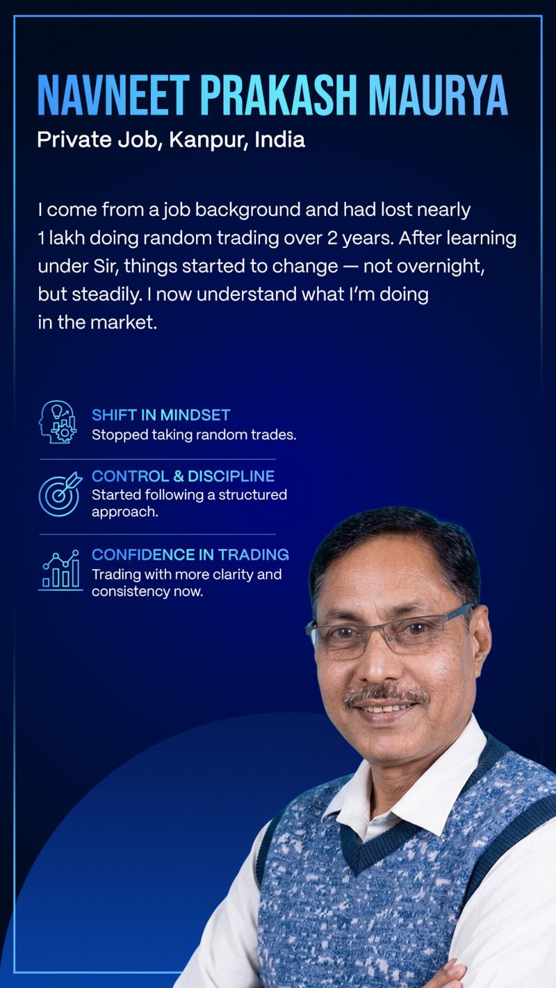 Navneet Prakash Maurya Trading Success Story Testimony