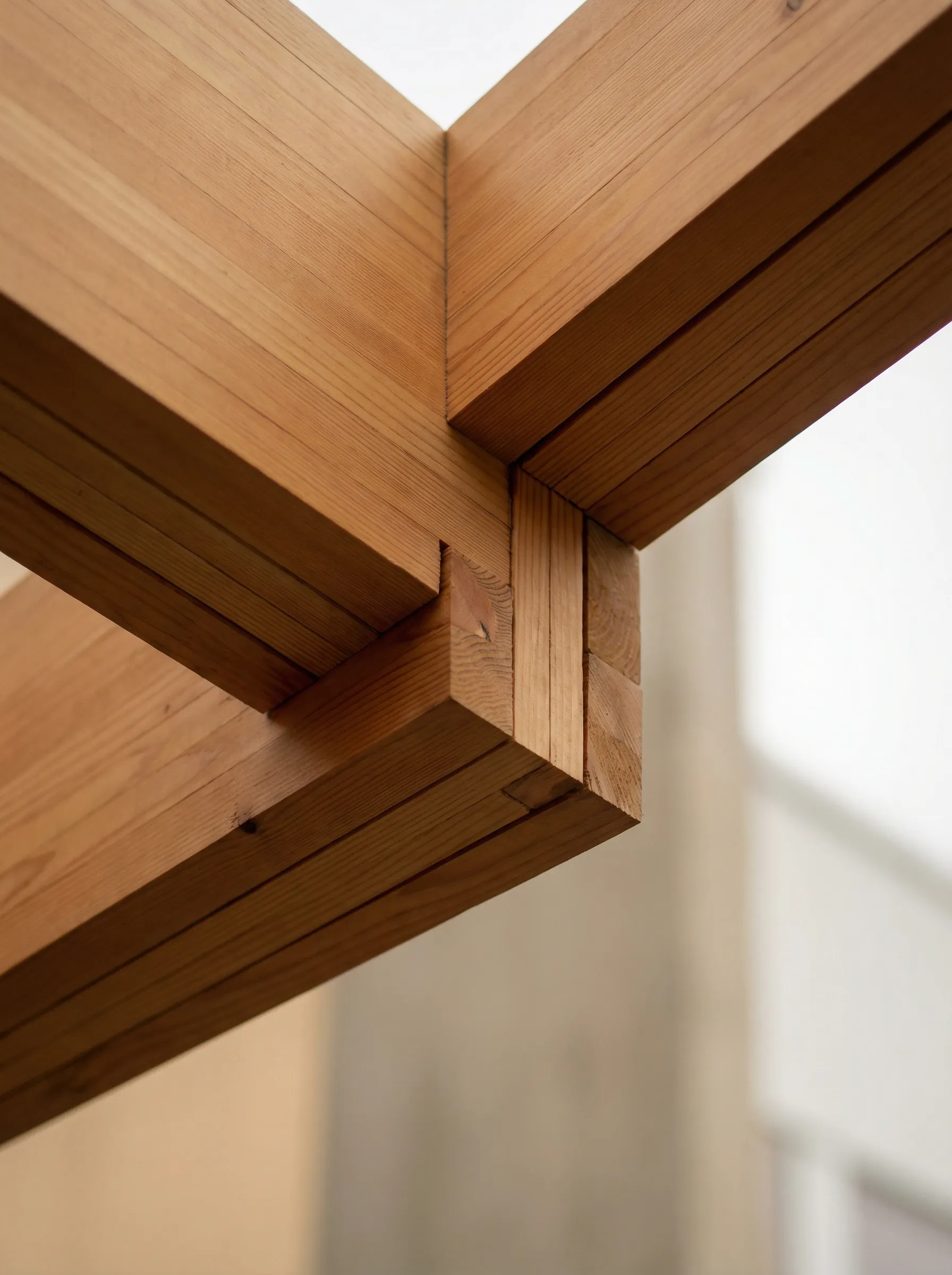 Minimalist Timber Beam Joinery Detail