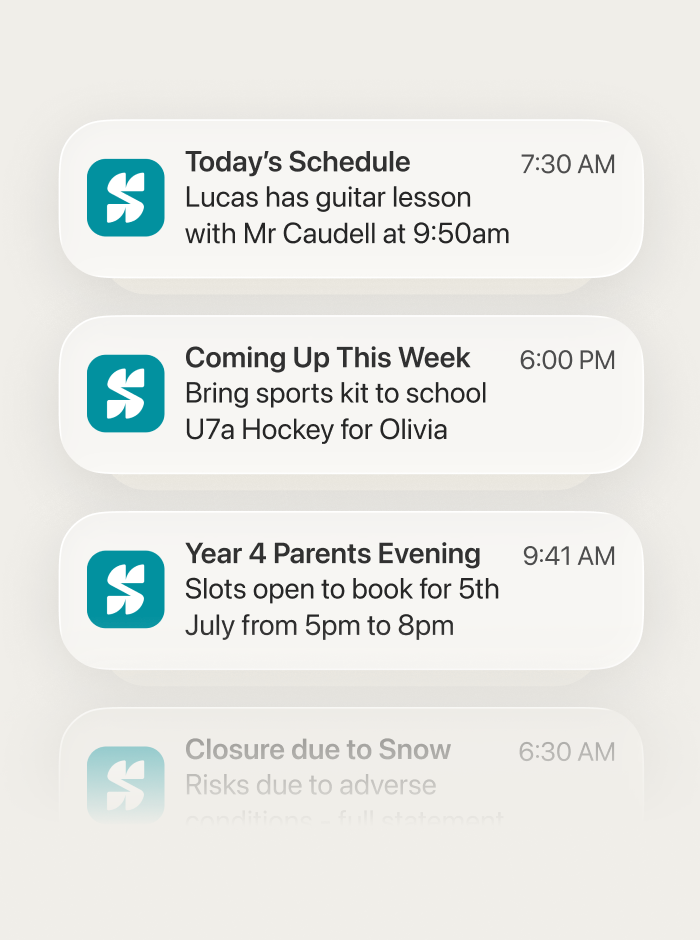 Mobile Notification UI