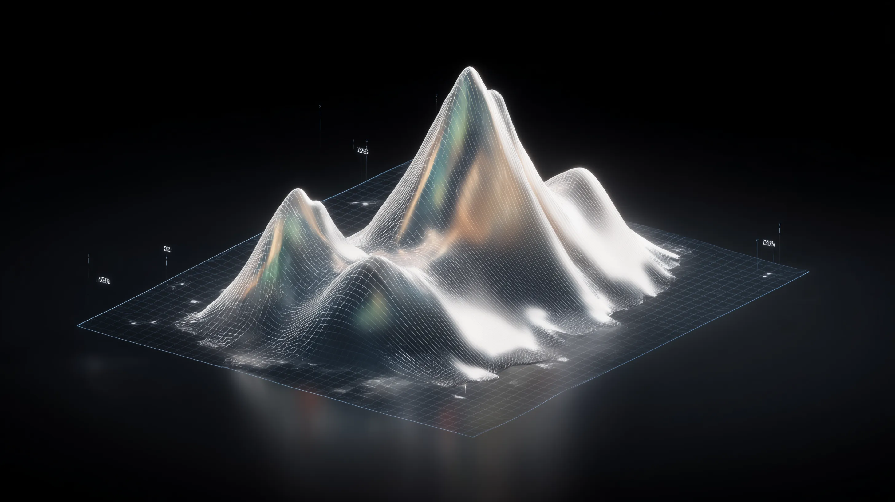 3D data mountain landscape visualization