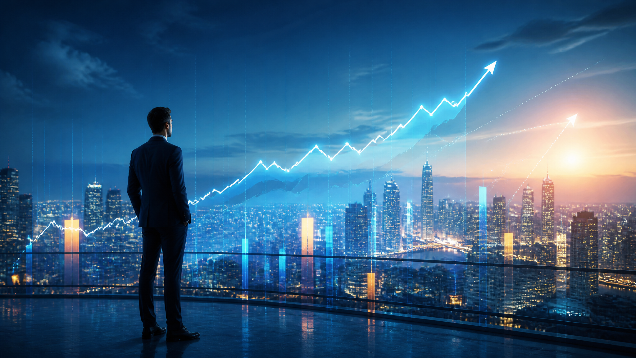 Business Growth and Market Trends Visualization