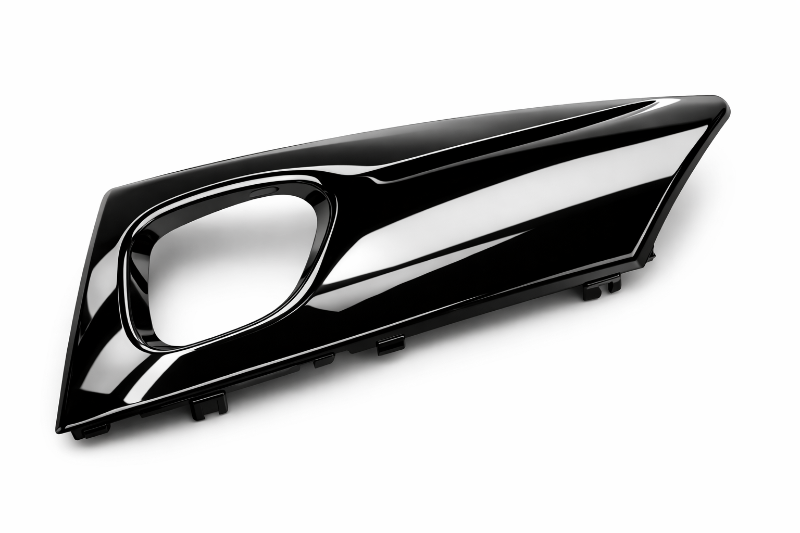 Visoki sjaj vidljivi deo brizganje - crni plastični dizajn deo sa piano lak završnom obradom za automobilski enterijer