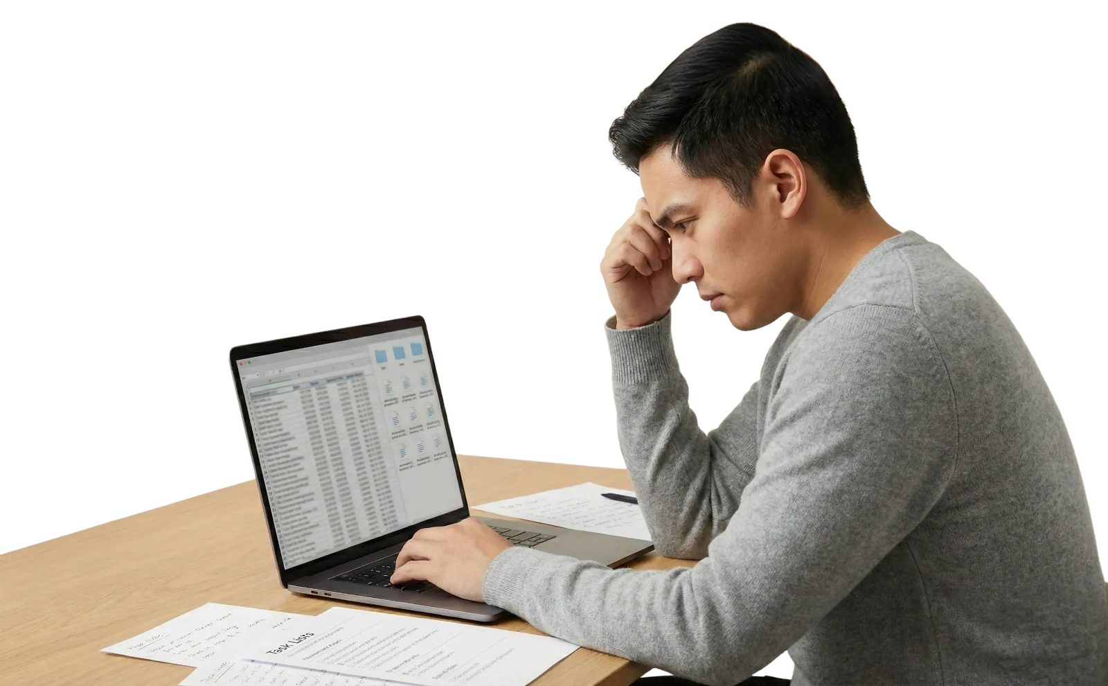 Manual work dashboard