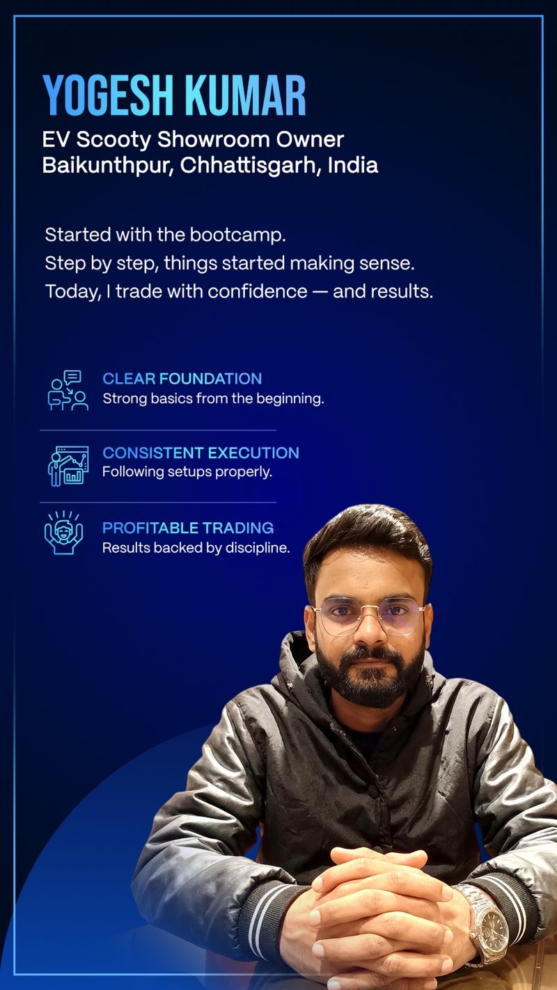 Yogesh Kumar Student Testimonial Poster
