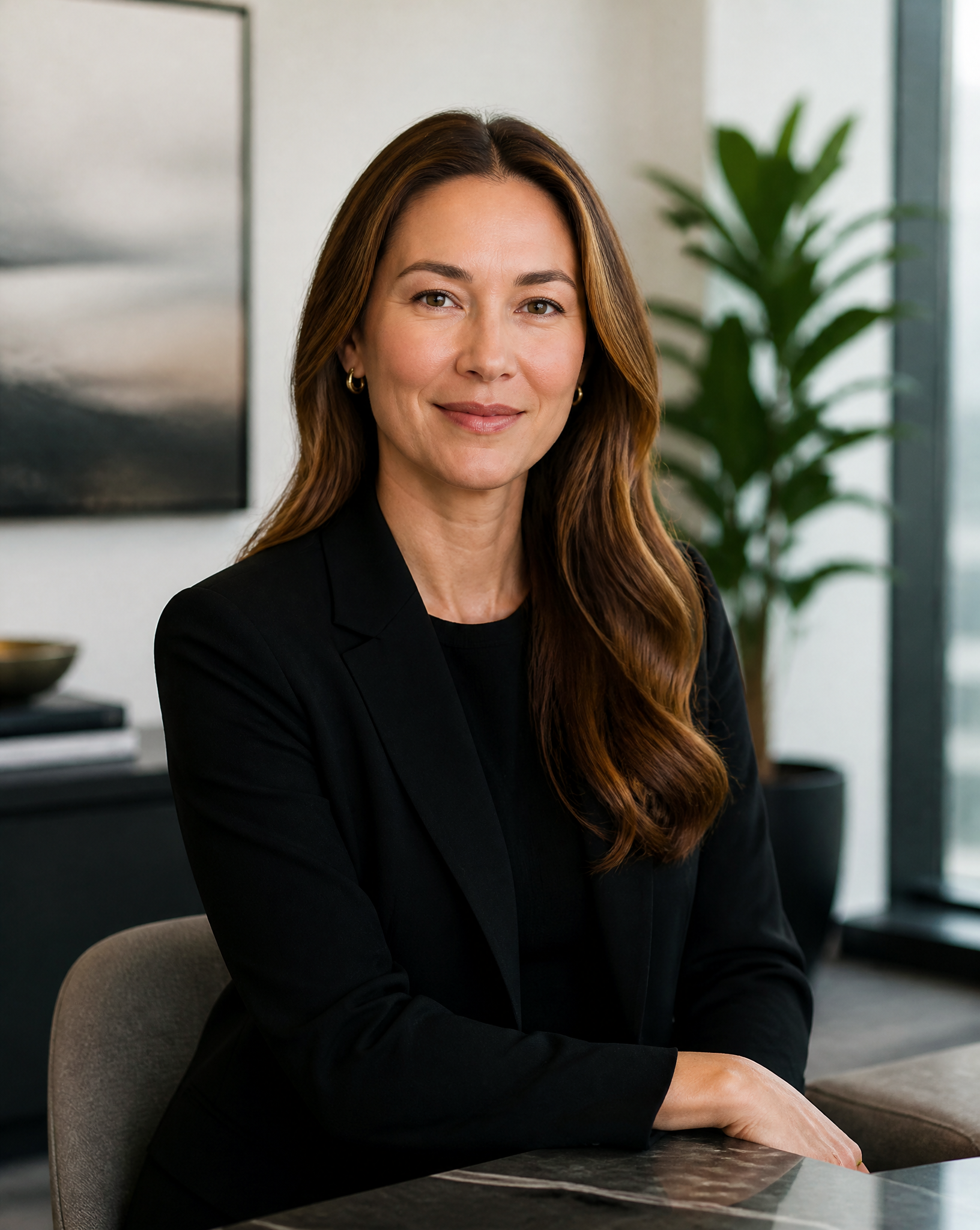 Professional Woman in Modern Office Setting