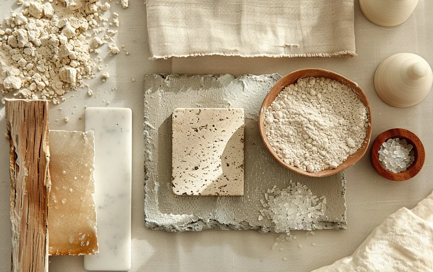 Raw Minerals and Linen