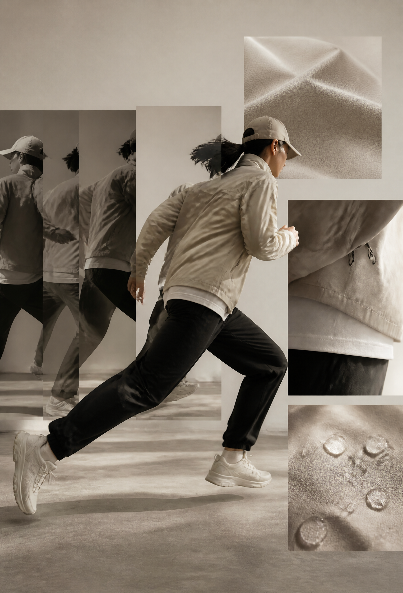 Athletic Apparel Performance Collage