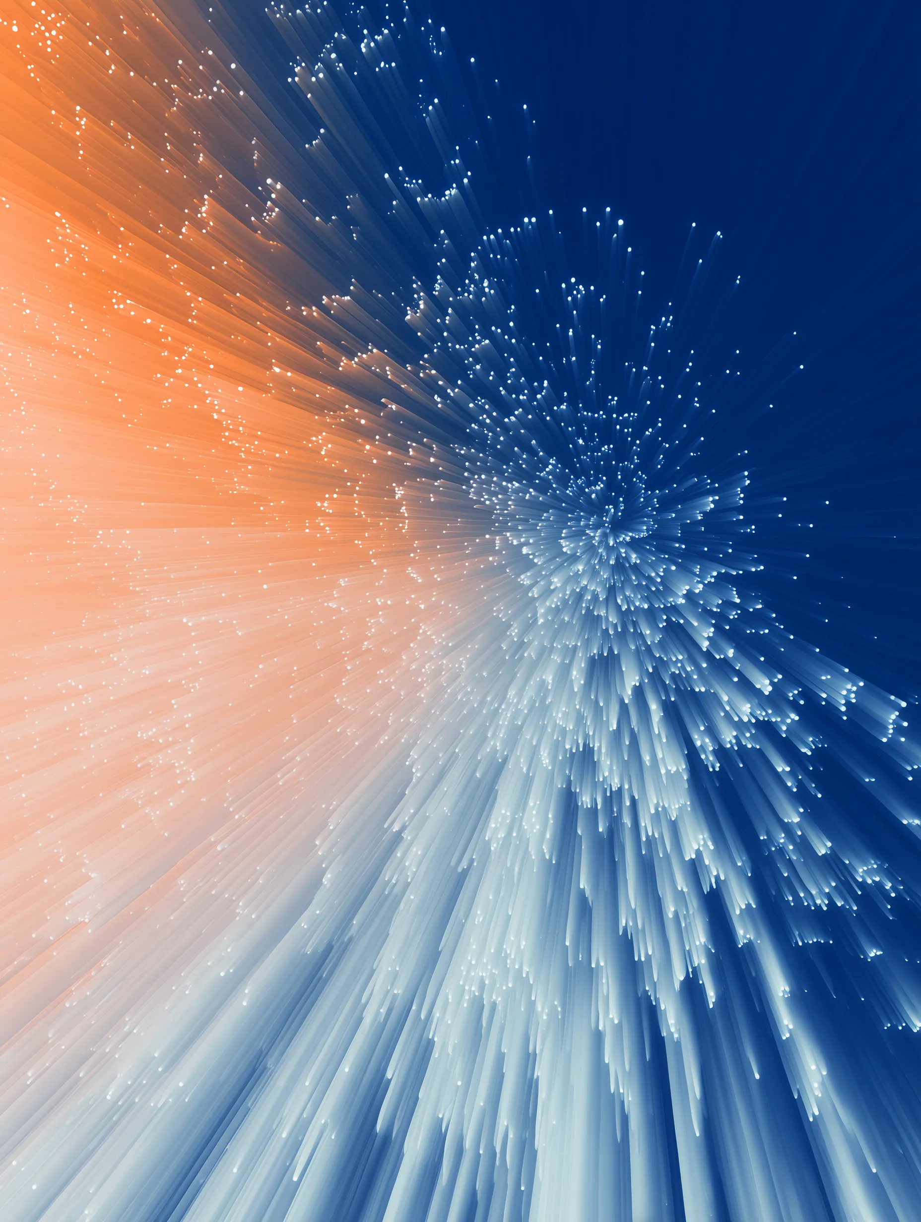 Abstract Fiber Optic Light Burst