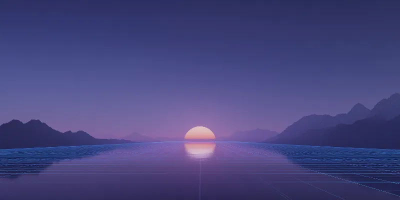 Valle monumental al crepúsculo