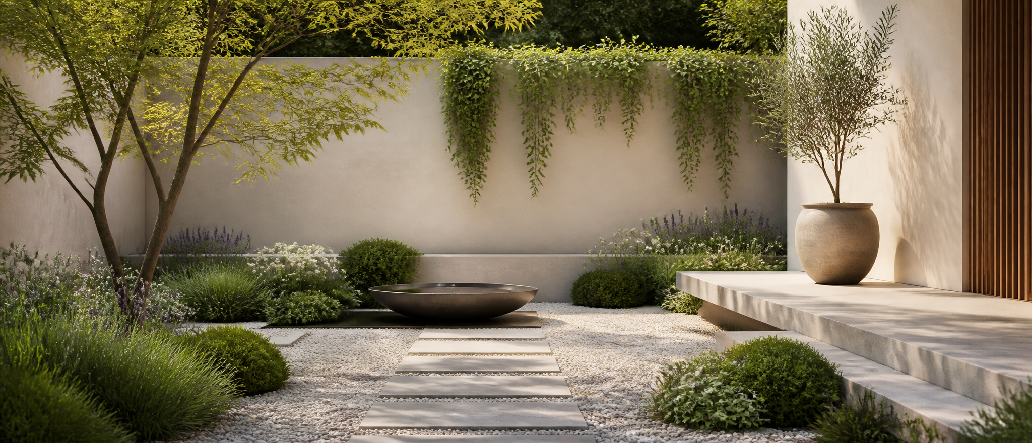 Minimalist luxury garden design