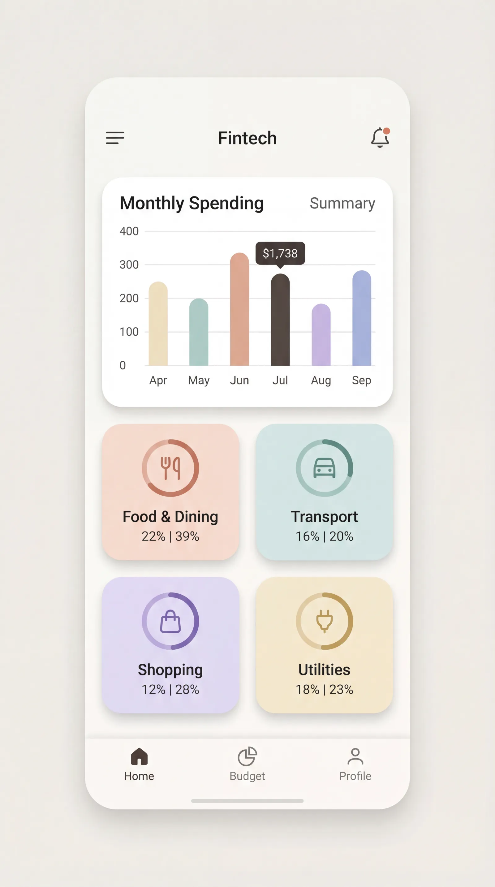 Mobile App View