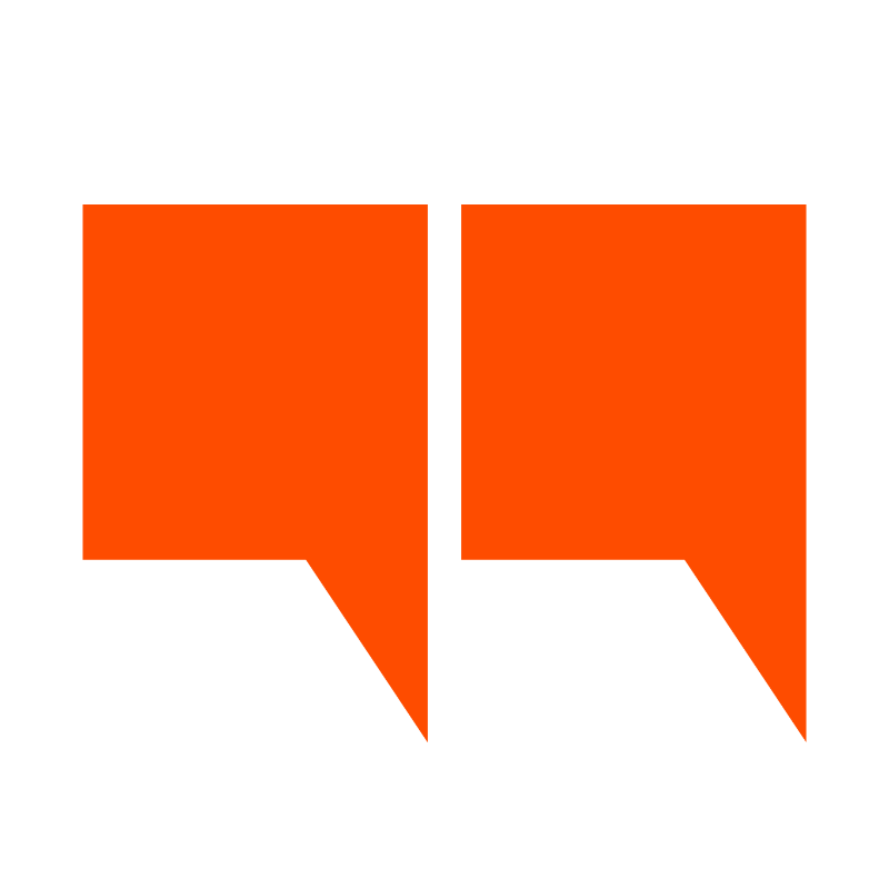 Orange Quote Marks