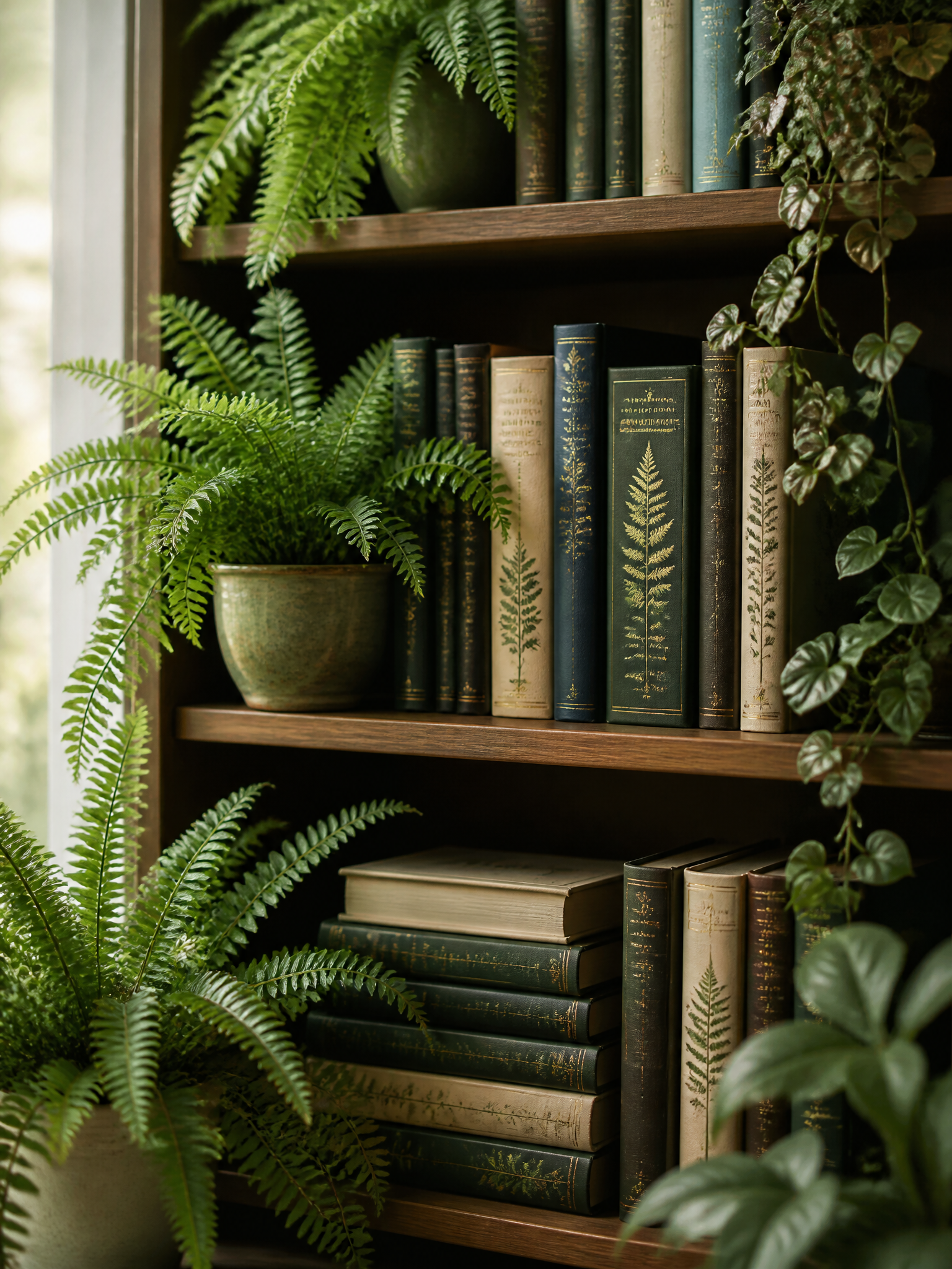 Botanical bookshelf