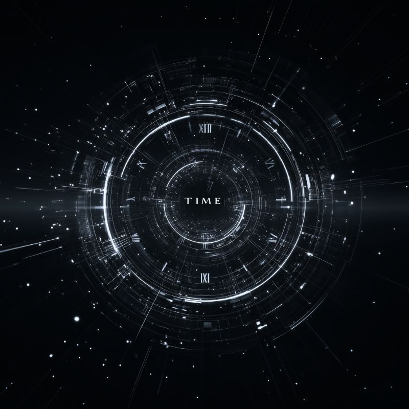 Futuristic Time Vortex Interface
