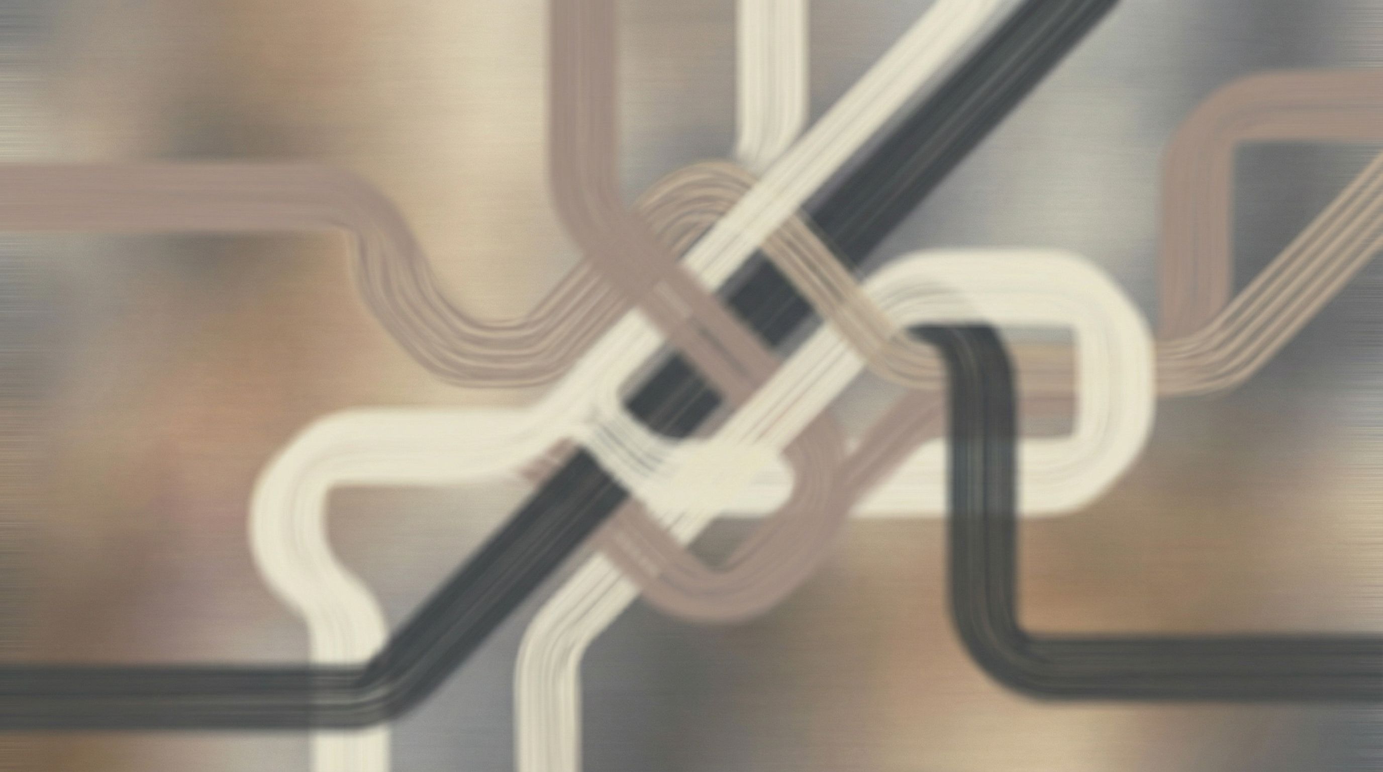 Abstract intertwined retro lines on gradient