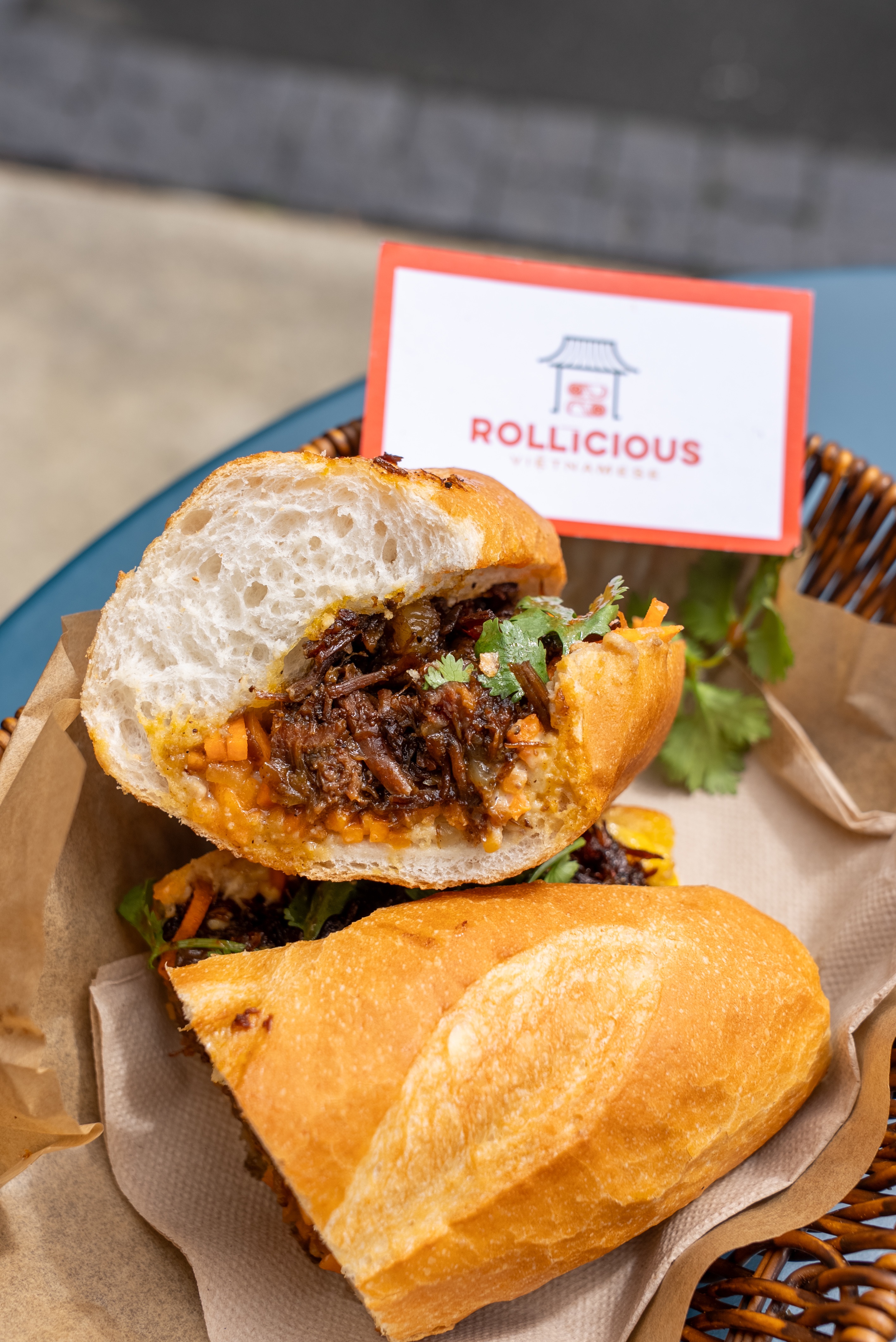 Grilled pork banh mi