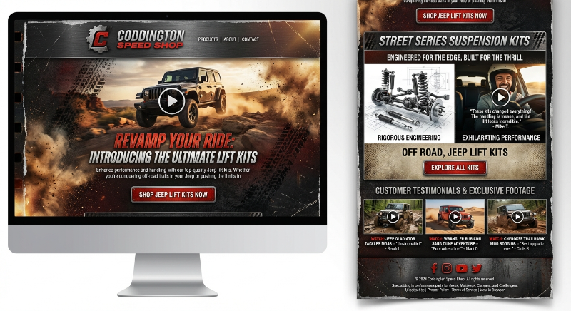 Product launch email design