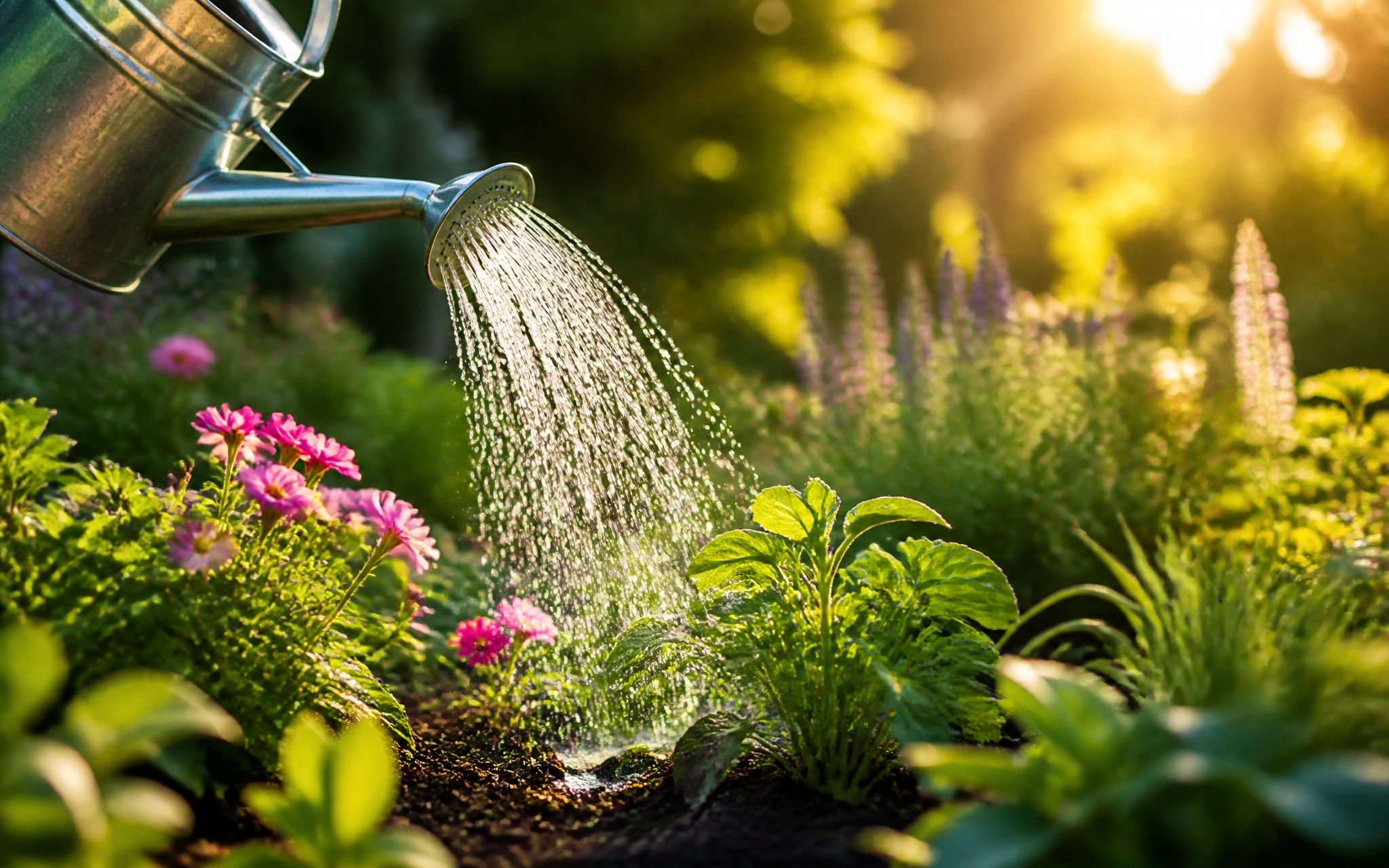Watering plants