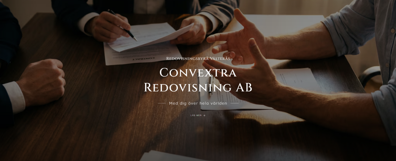 Convextra Redovisning webbplats - modern redovisningsbyrå