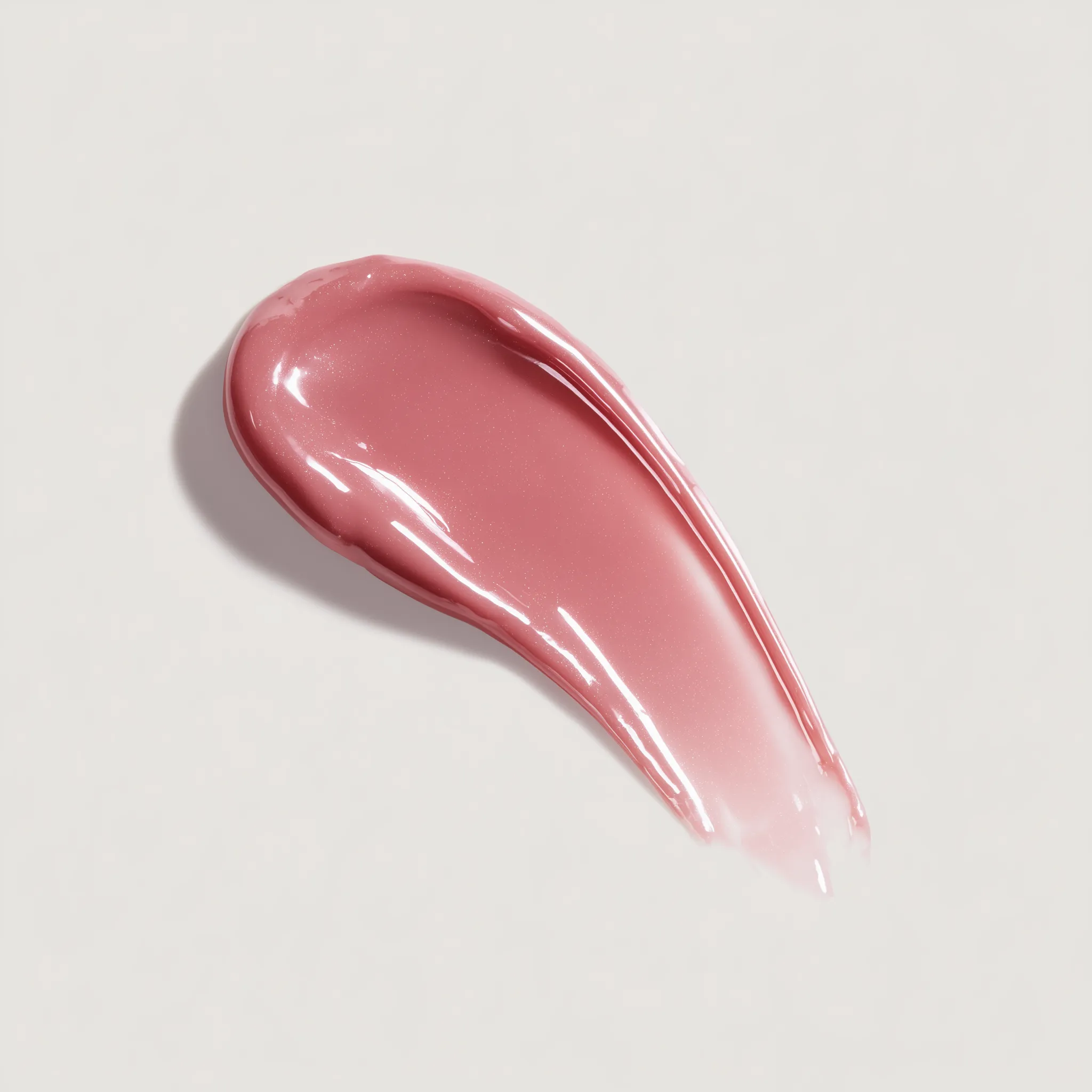 Glossy Pink Cosmetic Smear