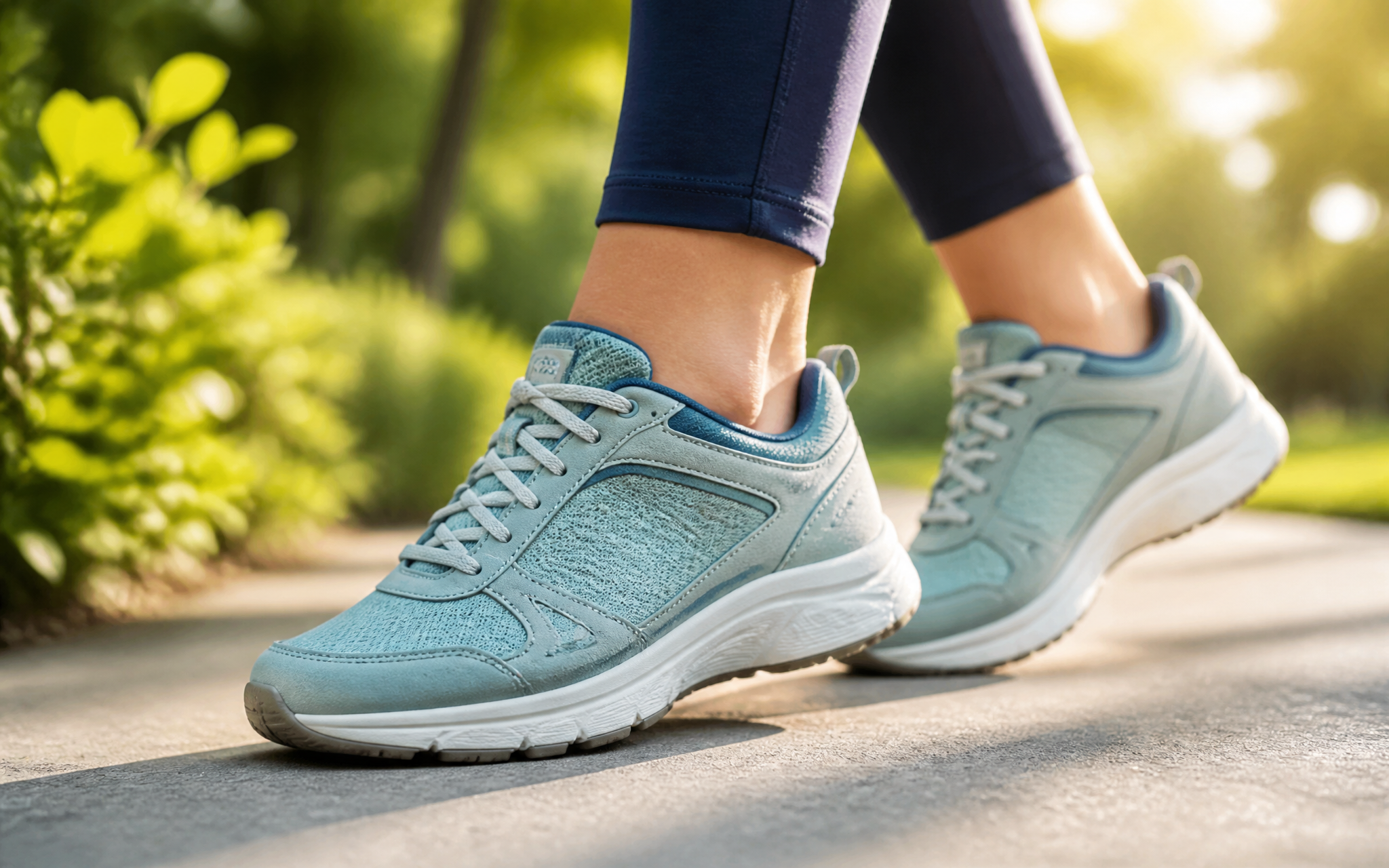 Supportive walking shoes for daily movement
